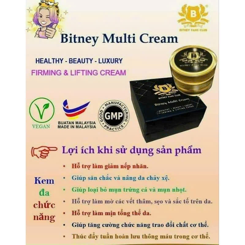 lợi ích khi dùng kem bitney multi cream